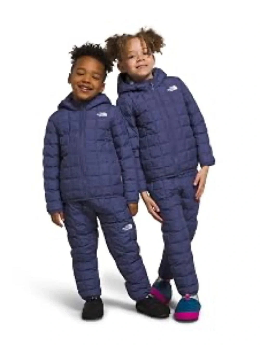 The North Face Kids Reversible ThermoBall Hooded Jacket, 5, Cave Blue